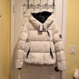 Obermeyer White Jacket with Black Details